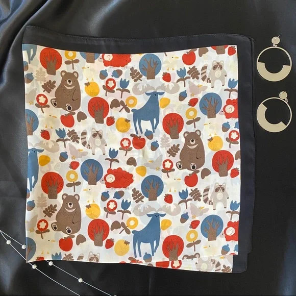 Animals Plants Art Prints Scarf Sqaure - Picture 3 of 7